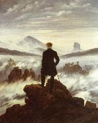 Caspar David Friedrich The walker above the mists painting